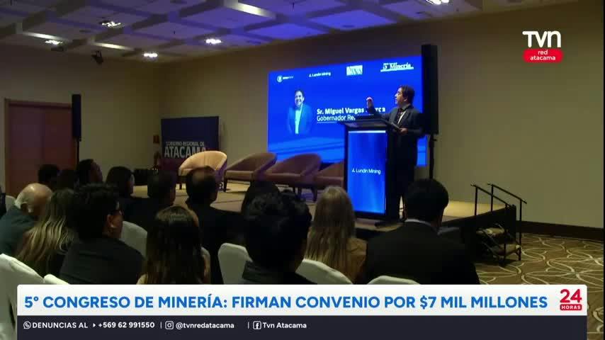 Firman convenios por $7 mil millones en 5to  congreso de minería