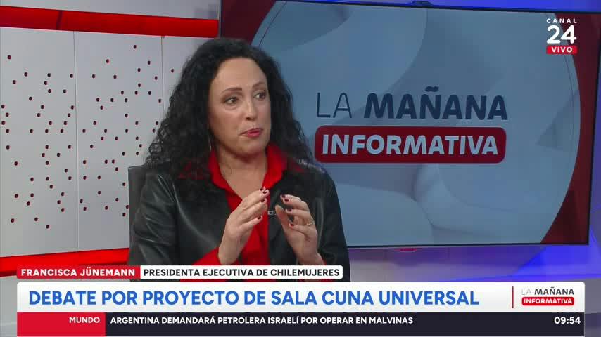 ChileMujeres por Sala Cuna Universal :"Termina con una ley que encarece la contratación femenina"