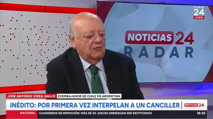 Exembajador Viera-Gallo y pedidos de convocar al Cosena por tensión Chile-Argentina: “Me parece una cosa totalmente desproporcionada”