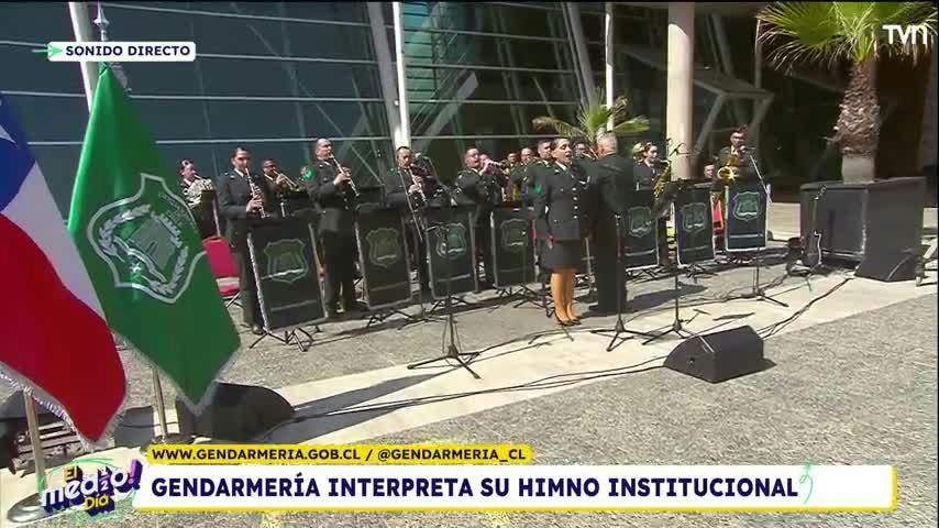 Gendarmería de Chile interpreta su himno institucional en la Parada Musical de TVN