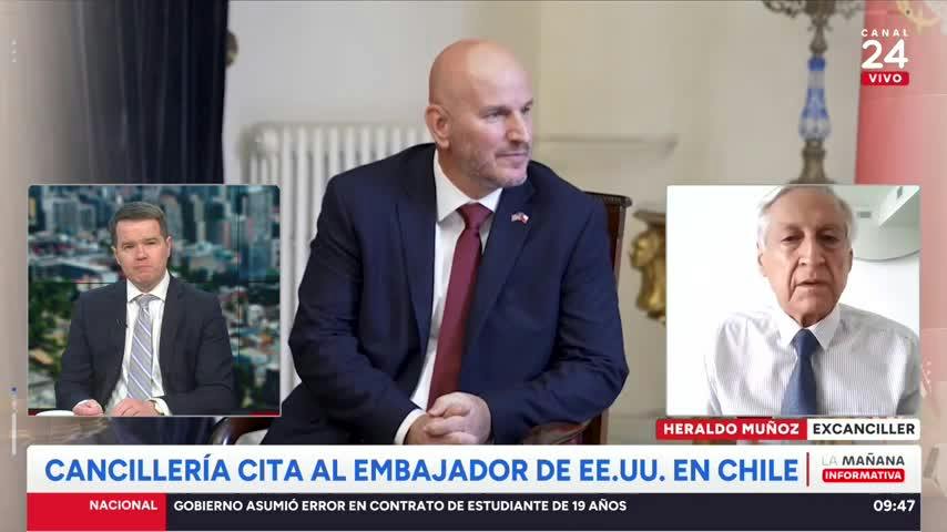 Muñoz: "Me inquieta mucho de un embajador que se aparta de los protocolos diplomáticos"