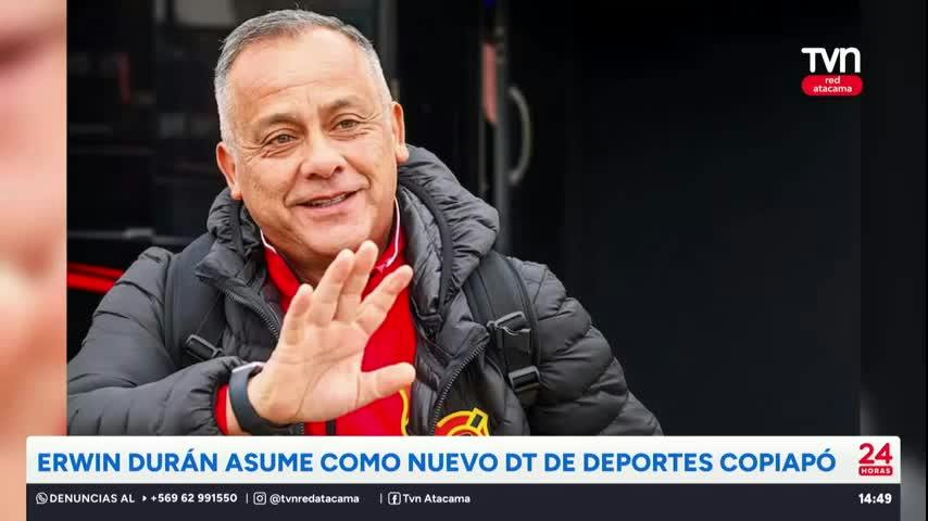 Erwin Durán asume como nuevo DT de Deportes Copiapó