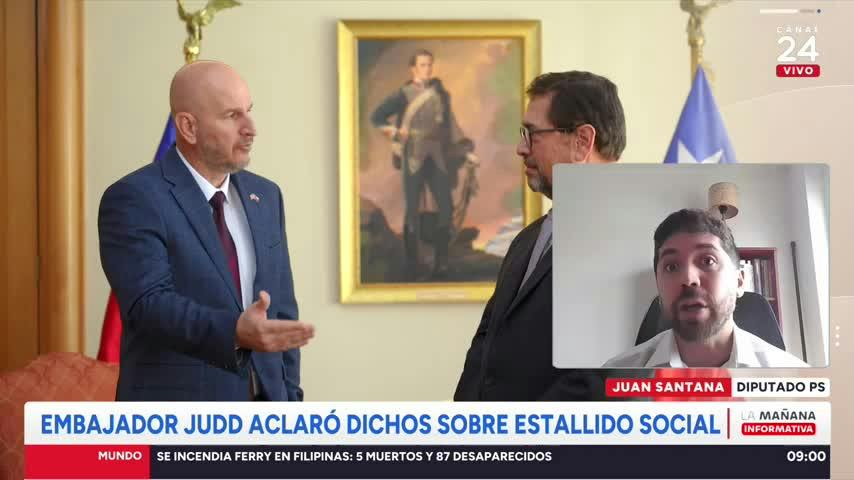 Diputado Santana por embajador Judd: "No hace mea culpa, insiste en su tesis sin presentar pruebas"