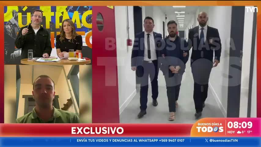 Agresión a conserje: Martín de los Santos extraditado rumbo a Chile