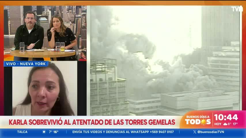 Karla relata cómo sobrevivió al atentado de las Torres Gemelas