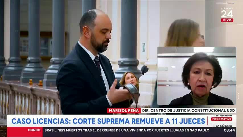 "La primera vez en 200 años": académica por remoción de jueces por viajar con licencias médicas