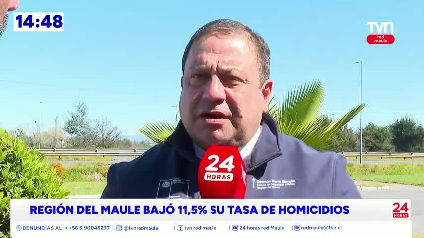 Región del Maule bajó en 11,5% la Tasa de Homicidios 