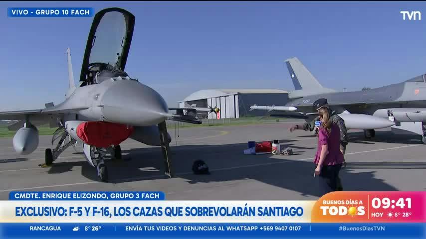 Parada Militar 2026: estos son los F-5 y F-16 que sobrevolarán Santiago