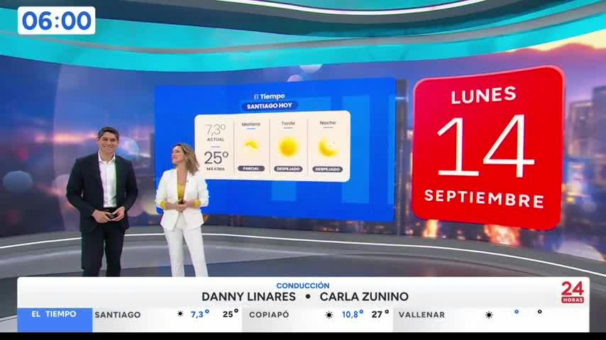 24 Horas Tu Mañana - Lunes 14 de septiembre de 2026