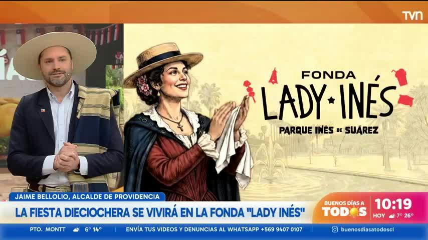 La fiesta dieciochera se vivirá en la fonda "Lady Inés"