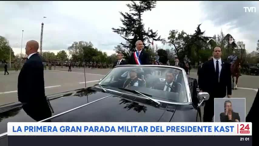 La primera gran parada militar del presidente Kast