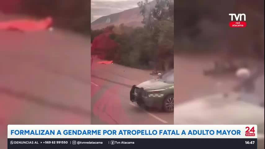 Formalizan a gendarme por atropello fatal de adulto mayor