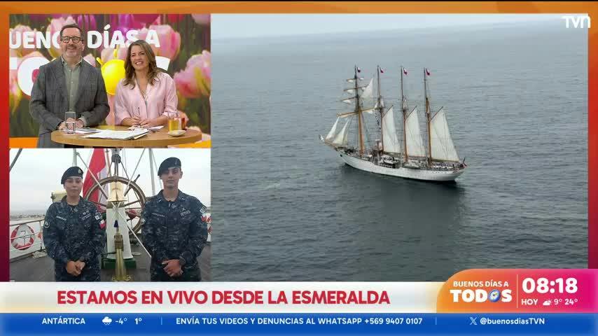 La Esmeralda regresa a Chile tras crucero de instrucción
