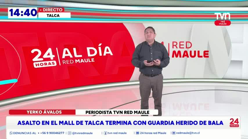 Intento de asalto a adulto mayor termina con guardia baleado en Talca