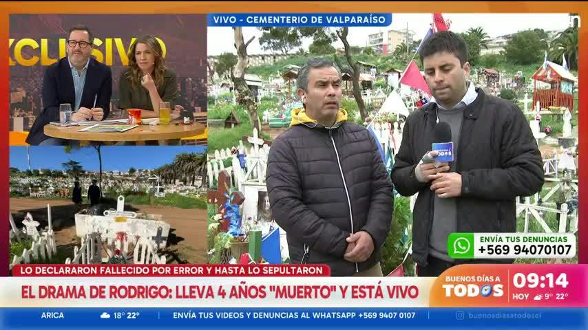 El drama de Rodrigo: lleva 4 años "muerto" y está vivo