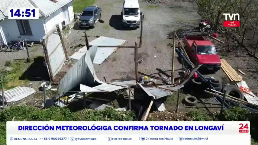 Se confirmó Tornado en Longaví