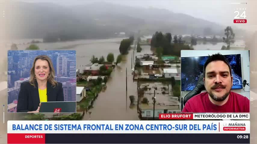 "La región más afectada es el Biobío": meteorólogo por efectos de las lluvias en la zona centro-sur