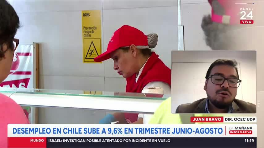 Experto y nueva alza del empleo: "Este mes se profundizó la destrucción anual de empleos"