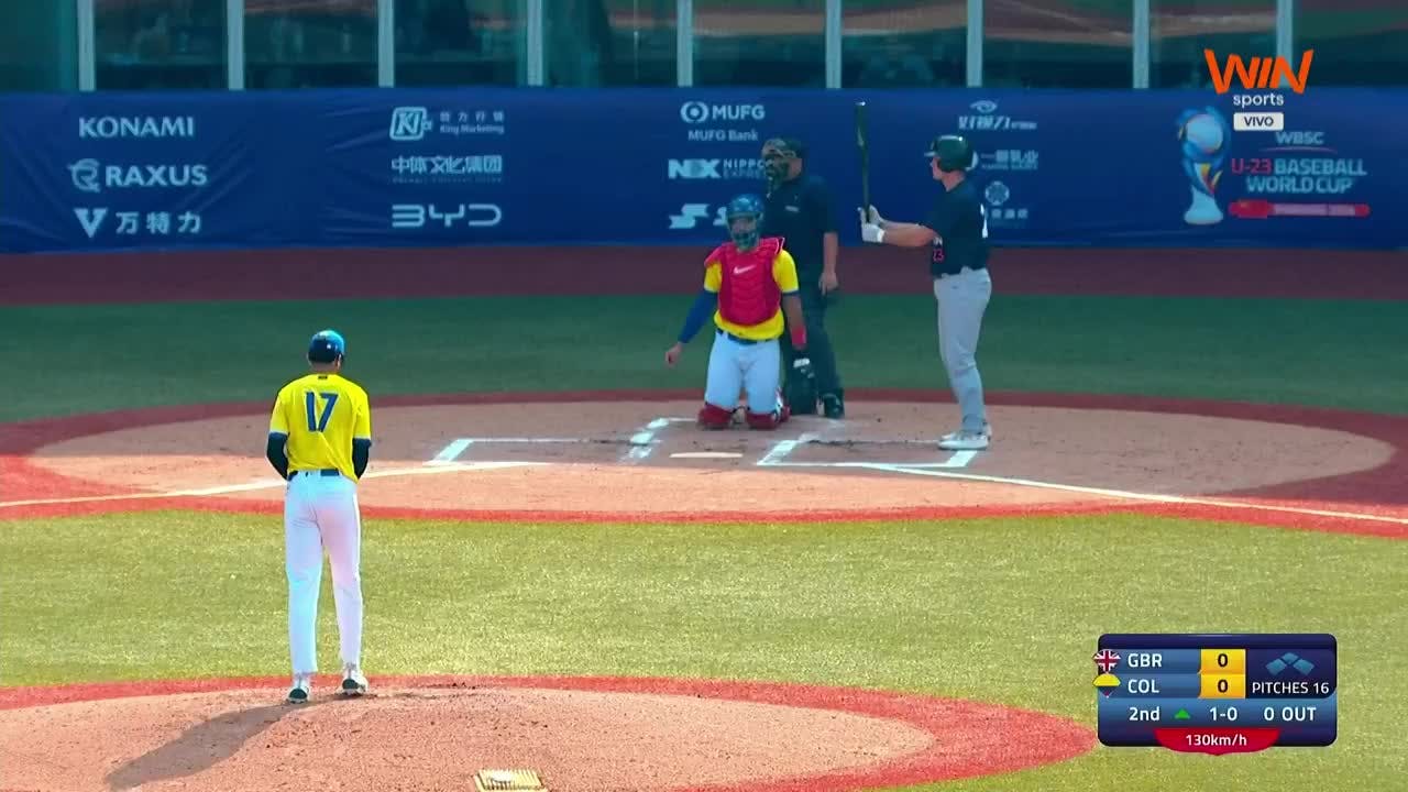 Copa Mundial de Beisbol Sub - 23: Gran Bretaña vs. Colombia 