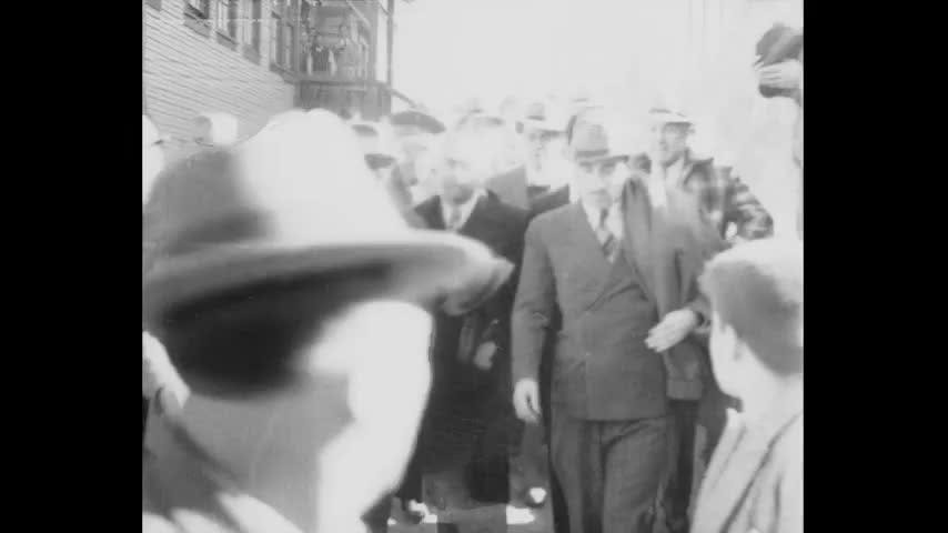 Presidente Pedro Aguirre Cerda visita Sewell