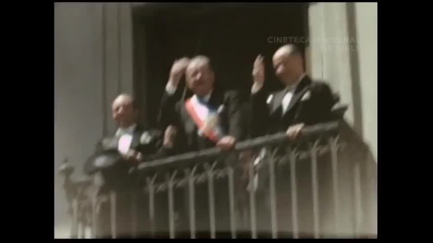 Transmisión del mando de Gabriel González Videla a Carlos Ibáñez del Campo