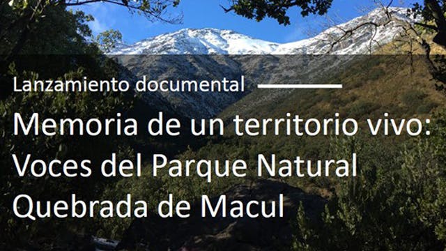 MEMORIA DE UN TERRITORIO VIVO