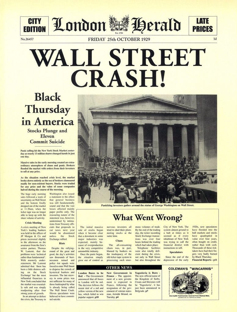 La Crisis de 1929 (Parte 1)