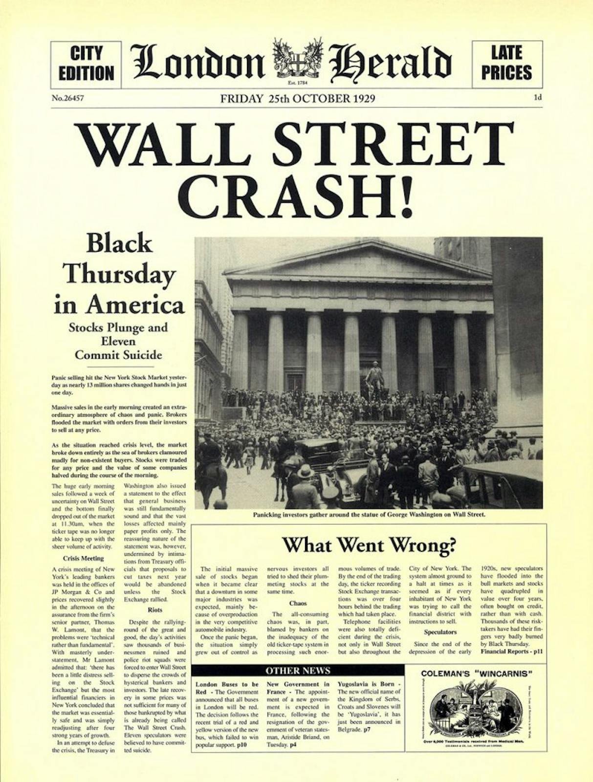 La Crisis de 1929 (Parte 1)