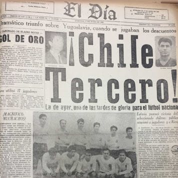 16 de junio de 1962: Chile Vs. Yugoslavia