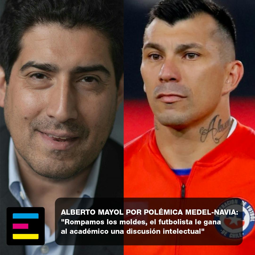 Alberto Mayol por Polémica Medel-Navia: Rompamos los moldes, el futbolista le gana al académico una discusión intelectual