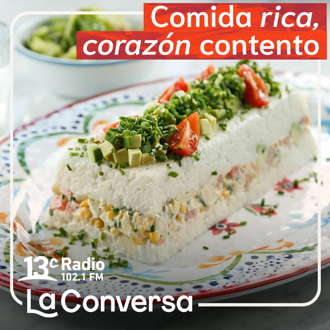 Comida rica corazón contento | Molde frío de arroz