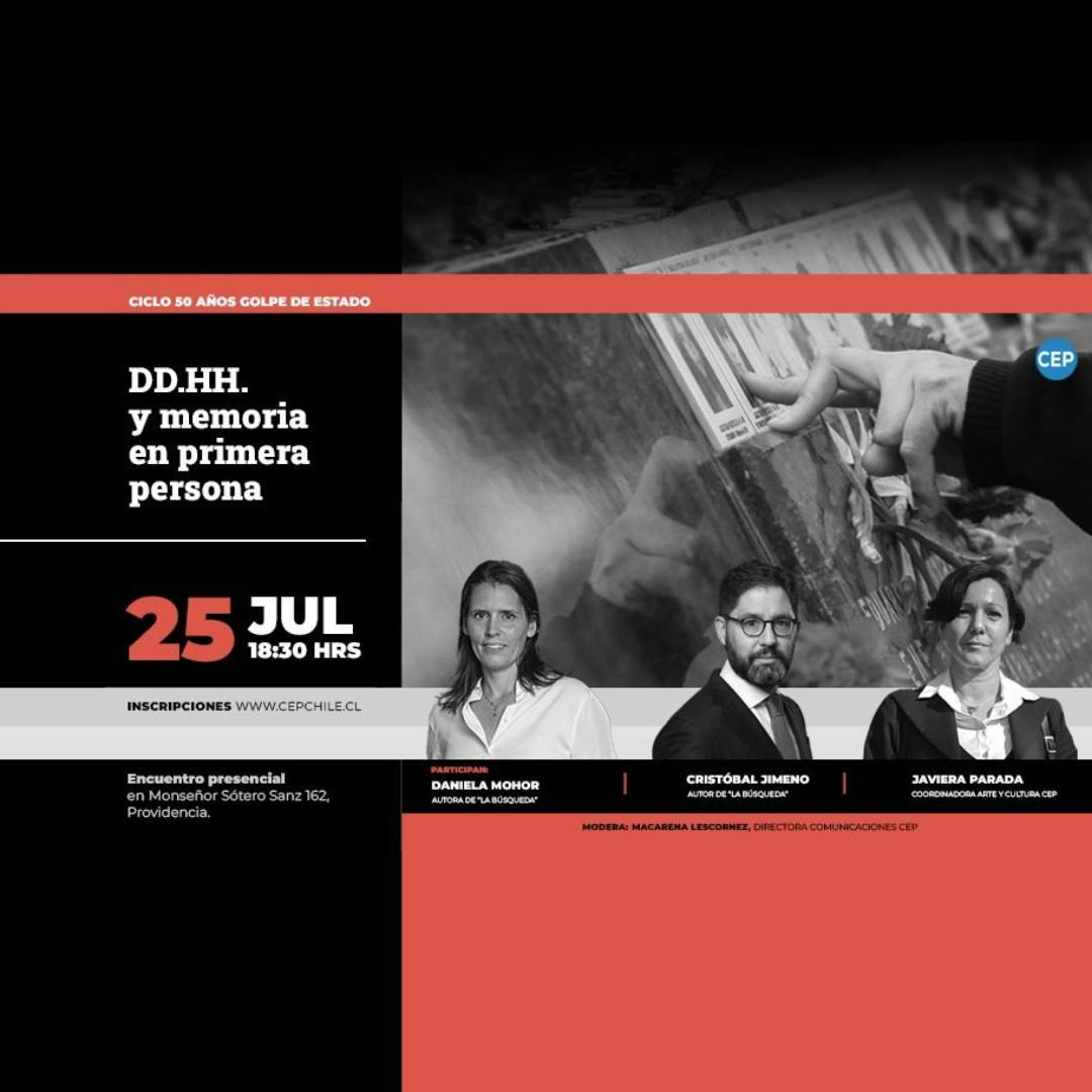 el Ciclo 50 años Golpe de Estado: DD.HH. y memoria en primera persona