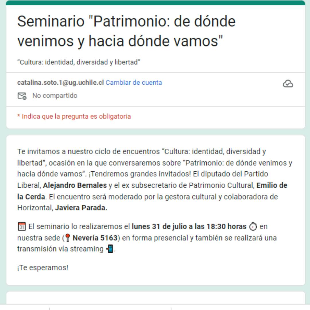 El conversatorio Patrimonio: De donde venimos y hacia donde vamos