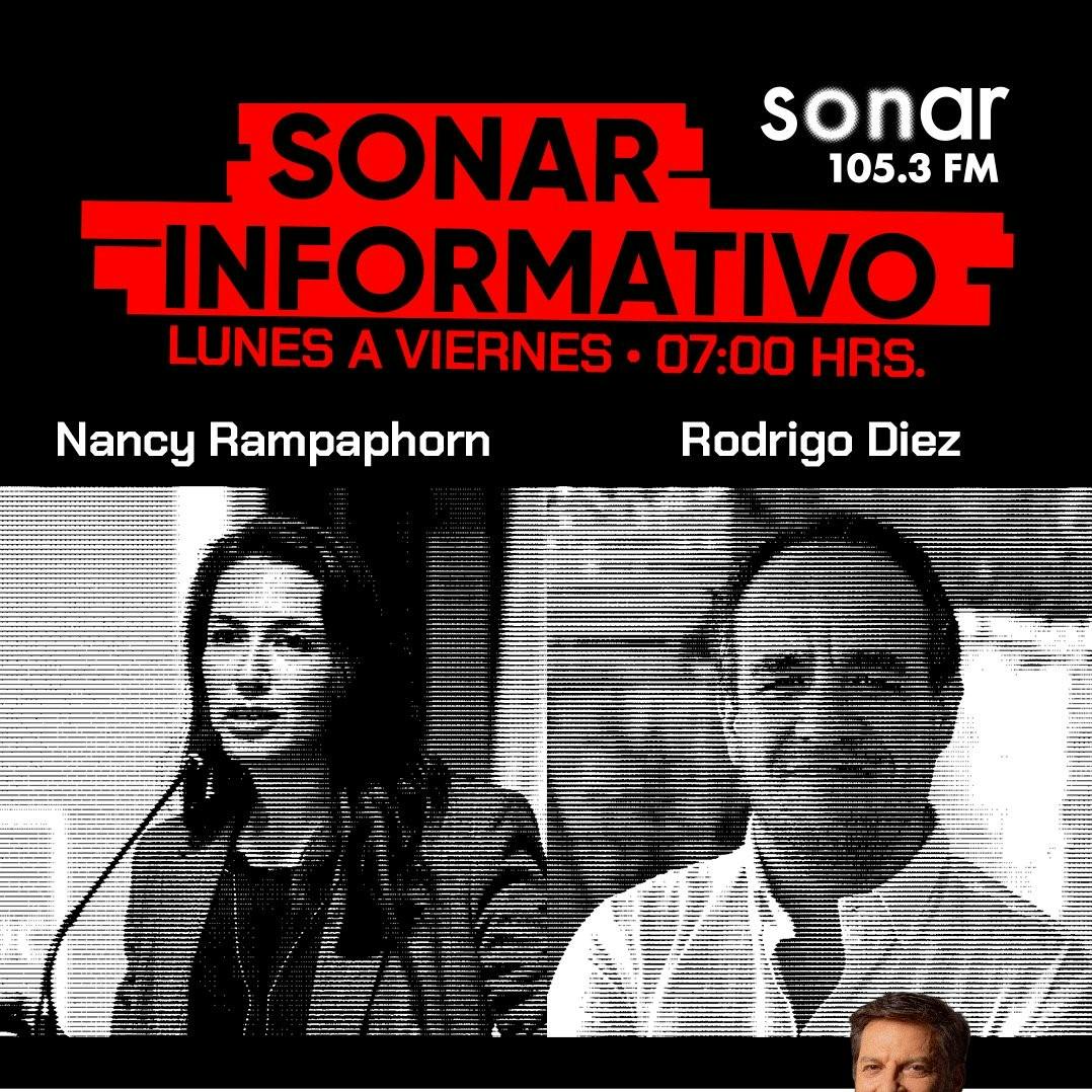 Panel de lunes en Sonar Informativo: Rodrigo Diez, Nancy Rampaphorn e Ignacio Pérez Tuesta