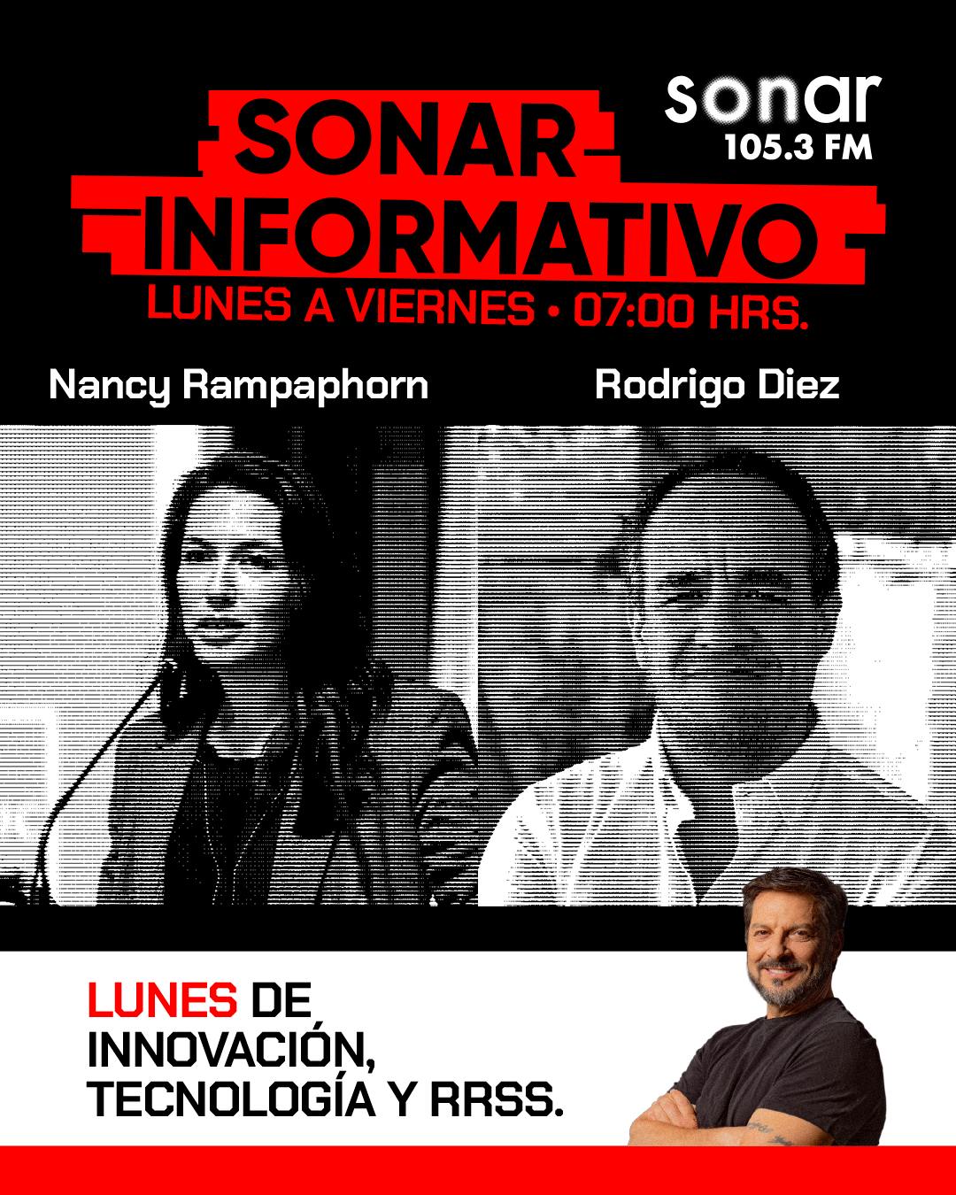 Panel de lunes en Sonar Informativo: Rodrigo Diez, Nancy Rampaphorn e Ignacio Pérez Tuesta