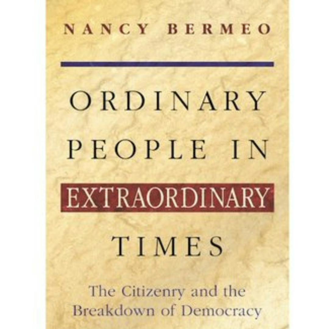 El libro Ordinary People in Extraordinary Times: The Citizenry and the Breakdown of Democracy