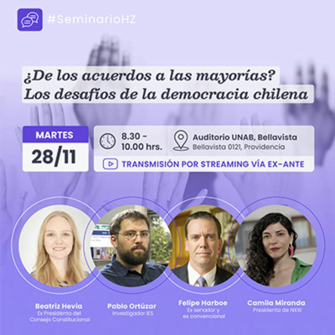 Conversatorio “¿De los acuerdos a las mayorías? Los desafíos de la democracia chilena