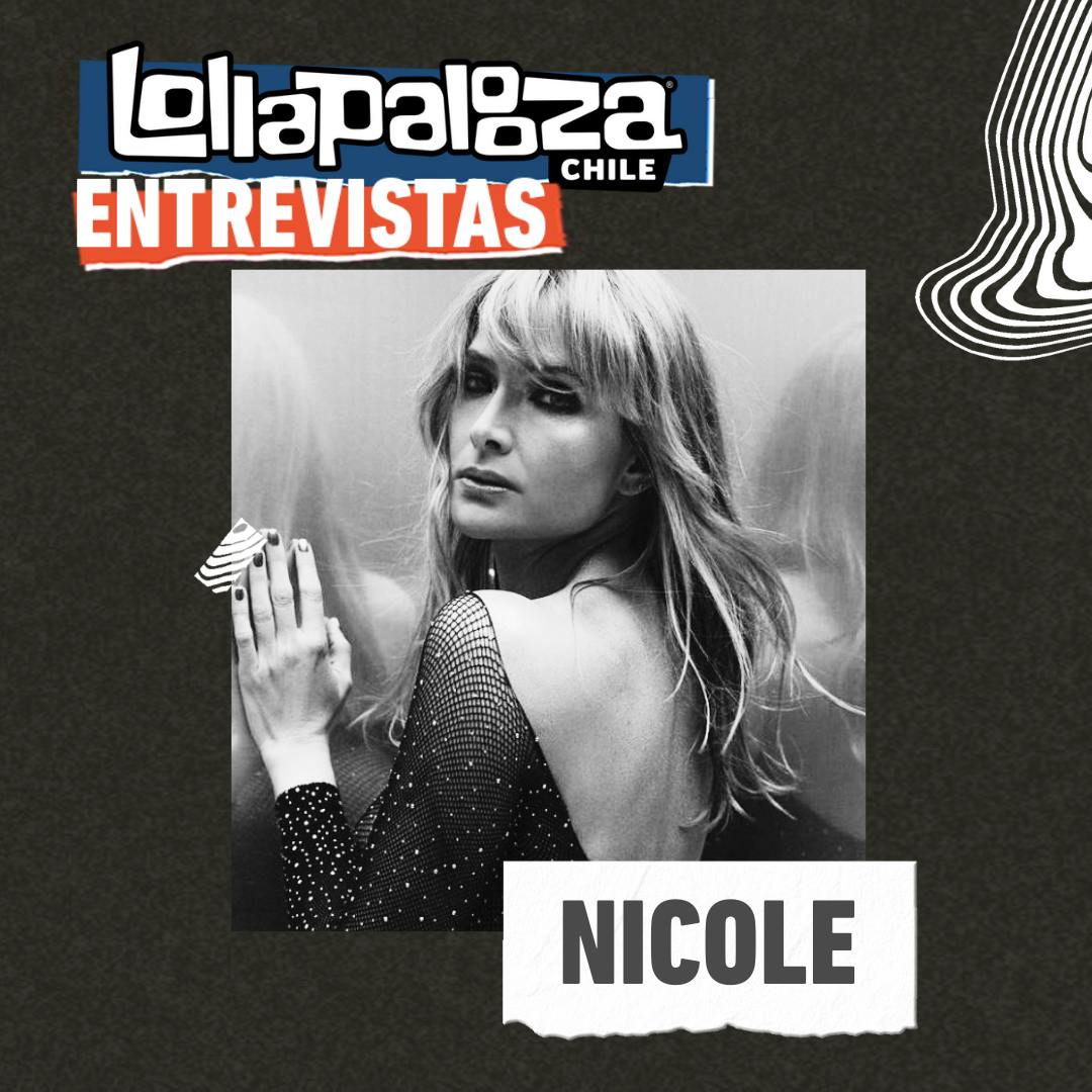 Nicole tras su presentación en Lollapalooza 2024