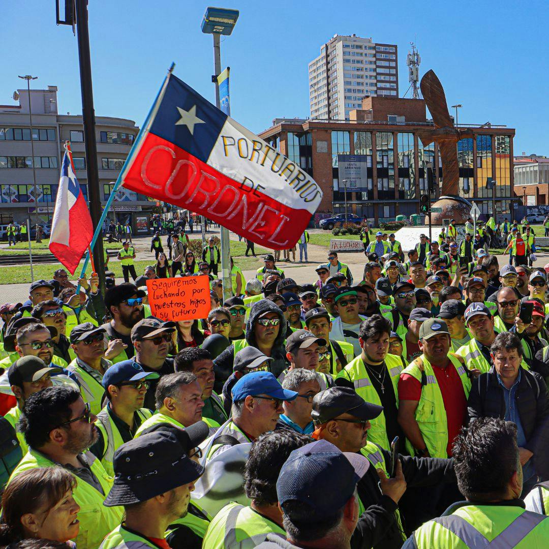 Los más de 40 días de paralización en Puerto Coronel