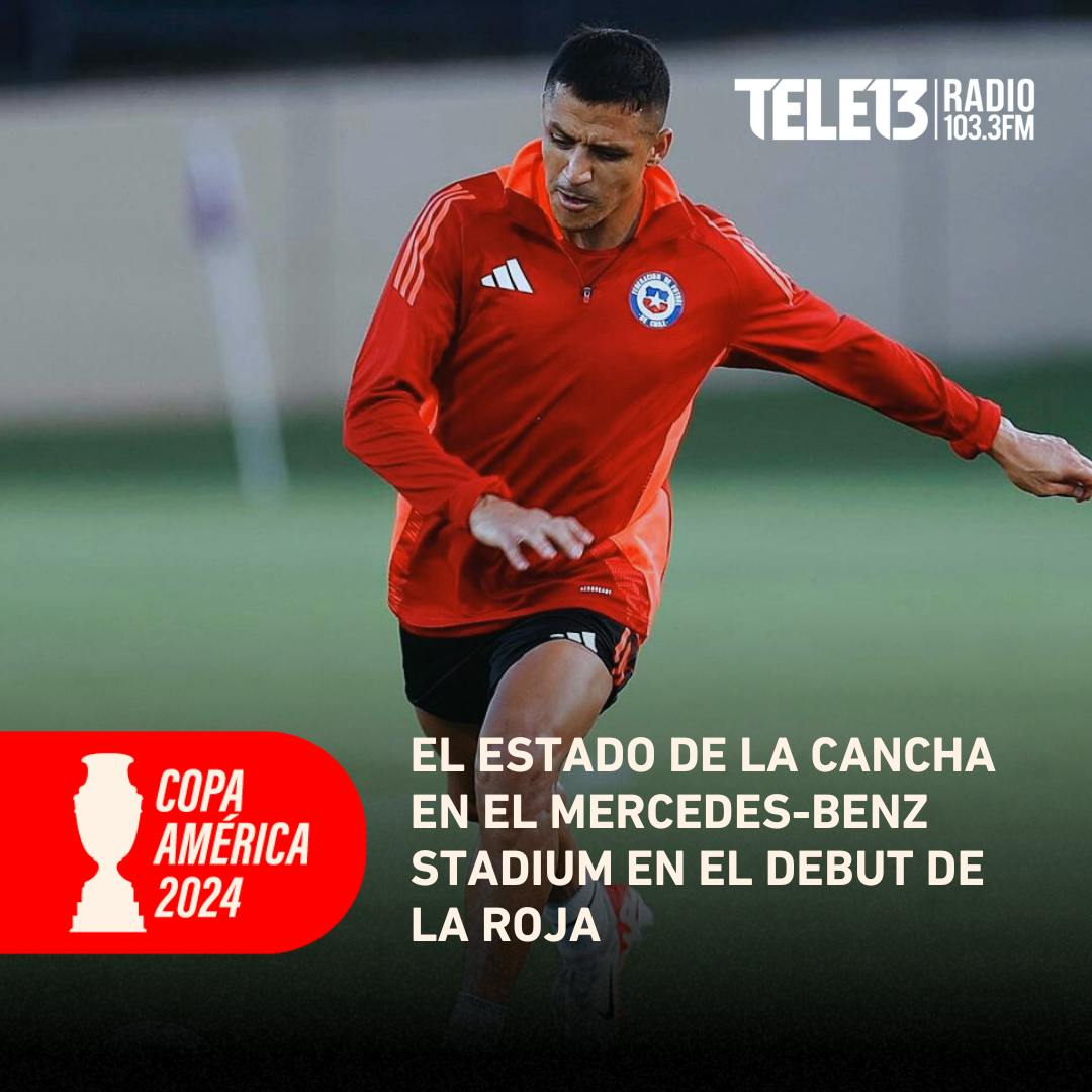 El estado de la cancha en el Mercedes-Benz Stadium en el debut de La Roja