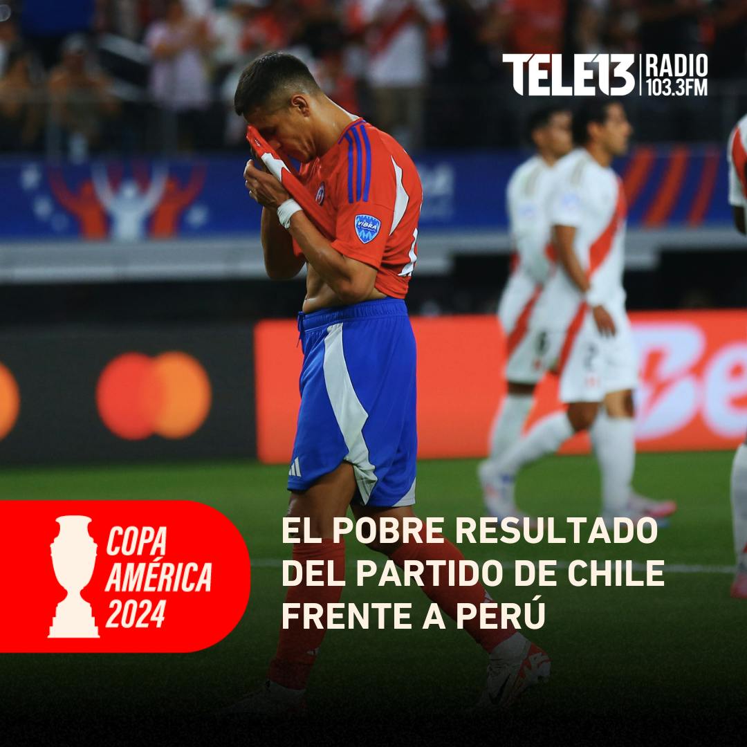 El pobre resultado del partido de Chile frente a Perú