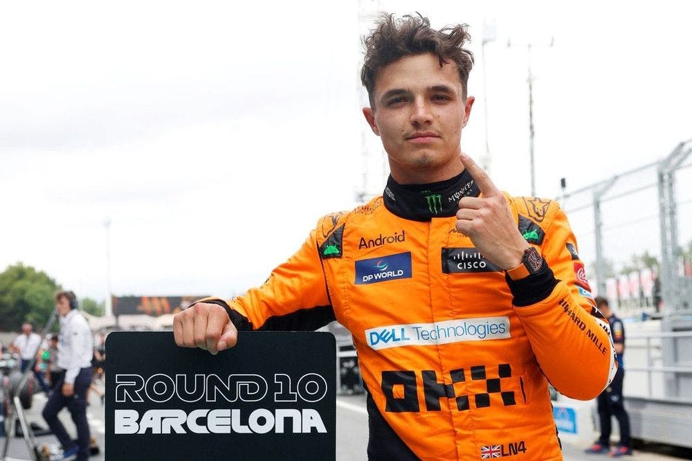 Lando Norris protagonizó el mejor adelantamiento del año en el Gran Premio de España de la F1