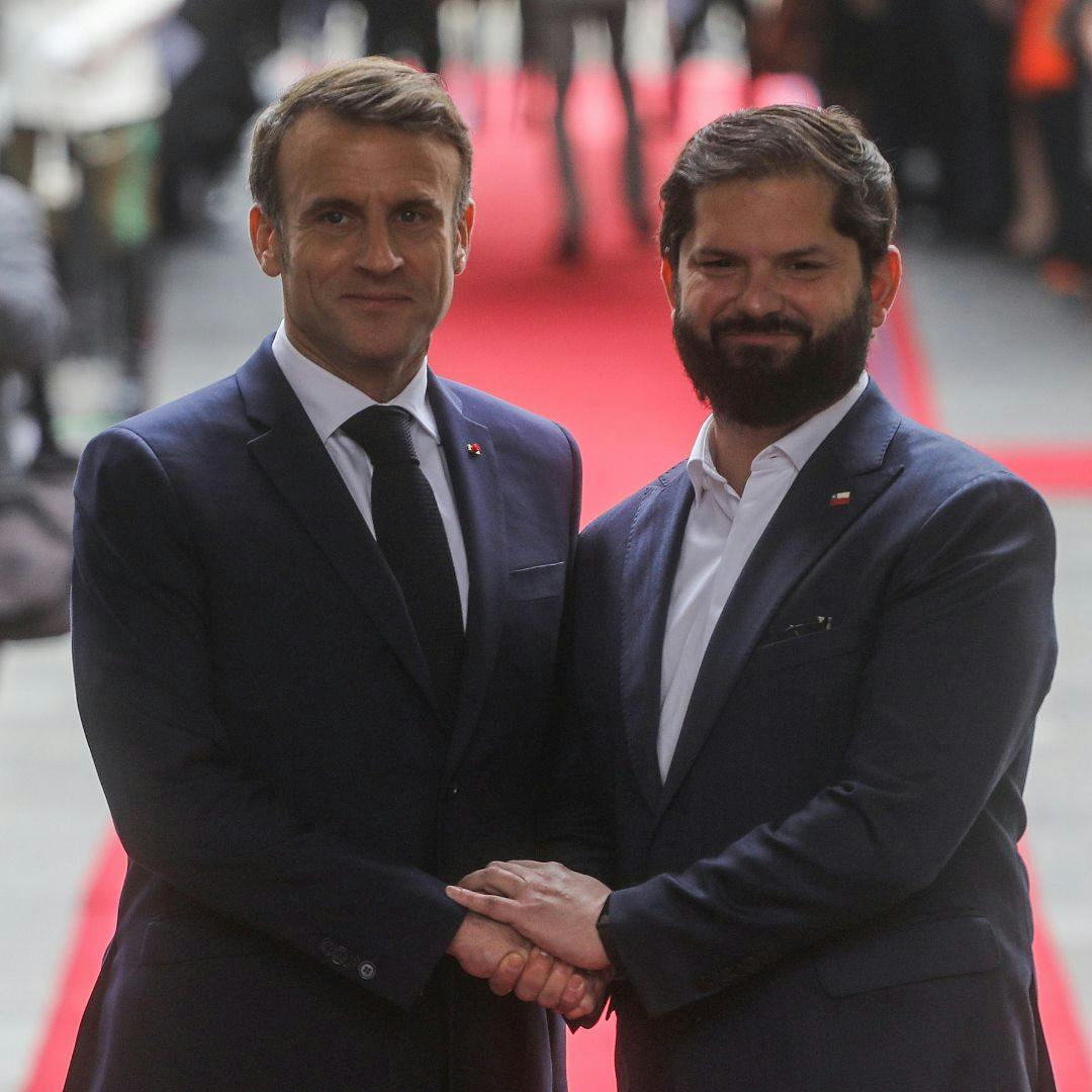 La visita de Emmanuel Macron a Chile