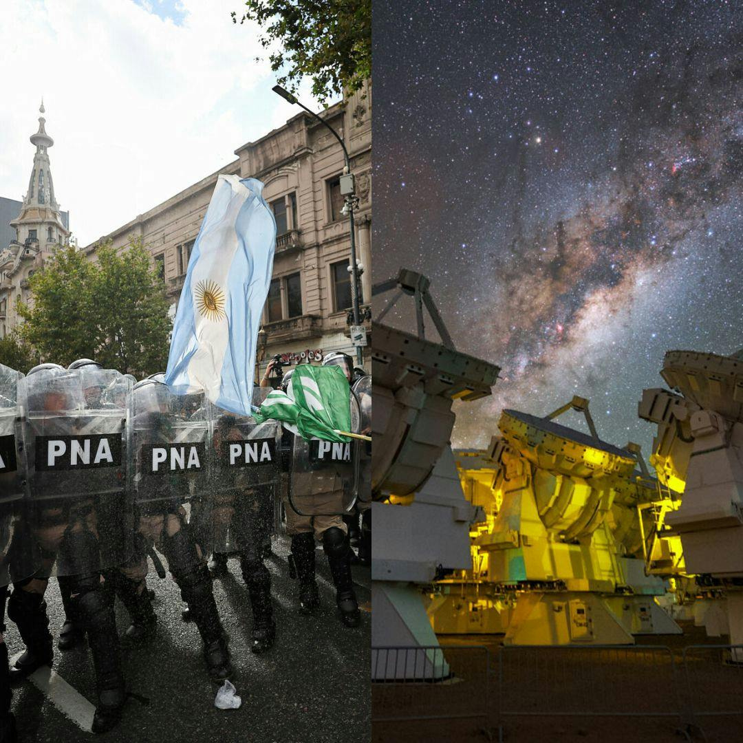 Las protestas en Argentina y el conflicto entre Aes Andes y el Observatorio Europeo Austral