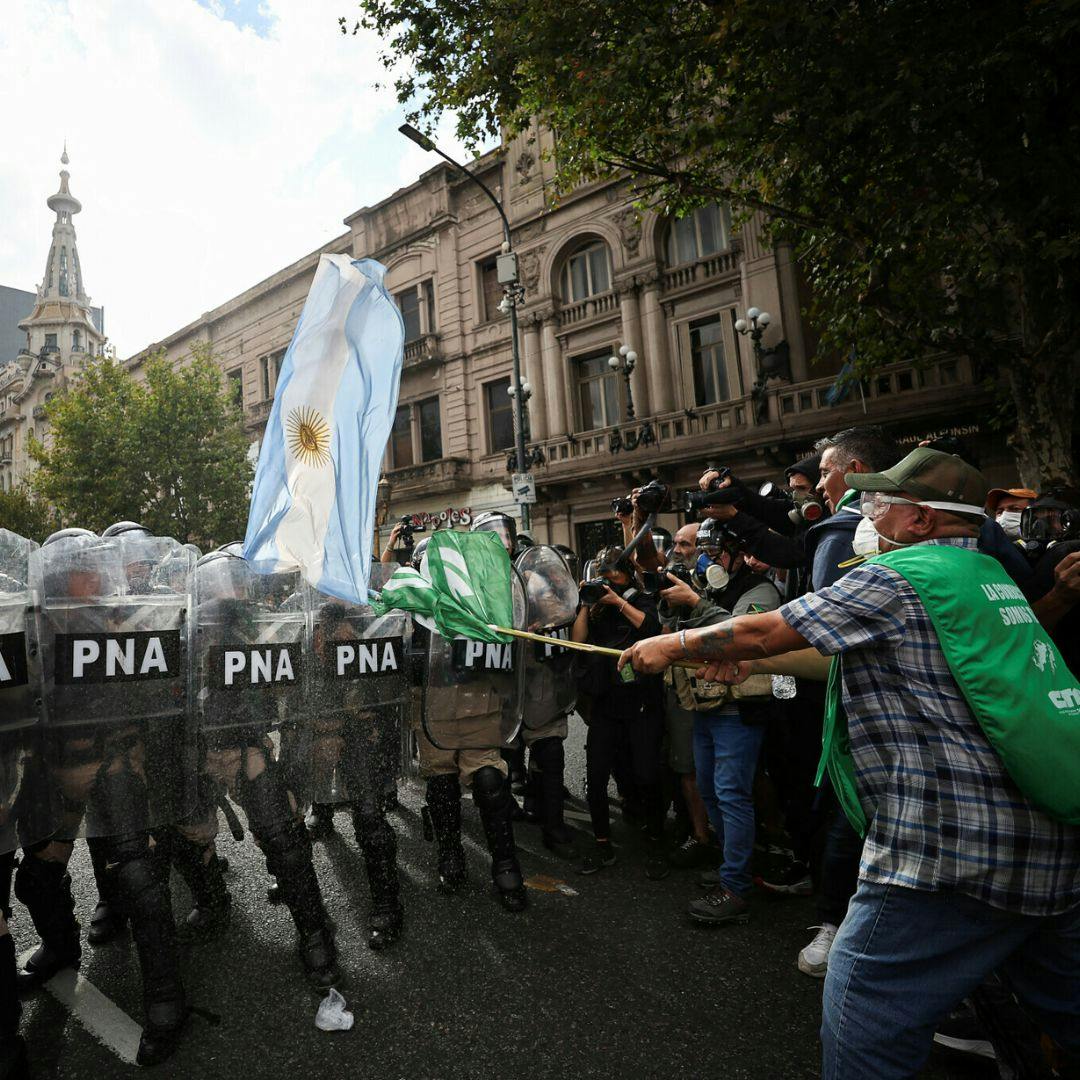 Las protestas en Argentina
