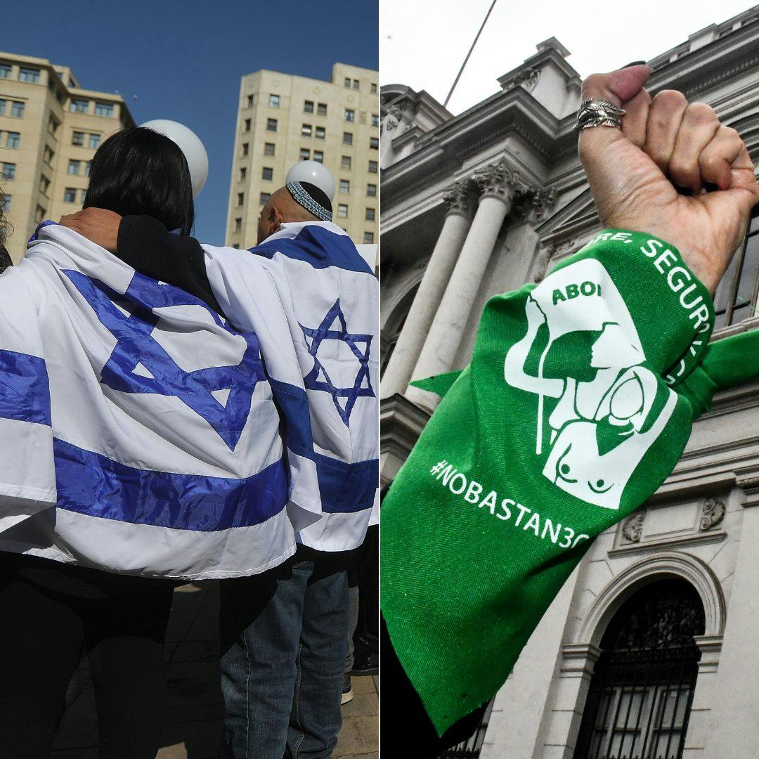 El  retiro de los militares agregados de Israel por parte Chile y el Proyecto de aborto legal presentado por el Gobierno. 