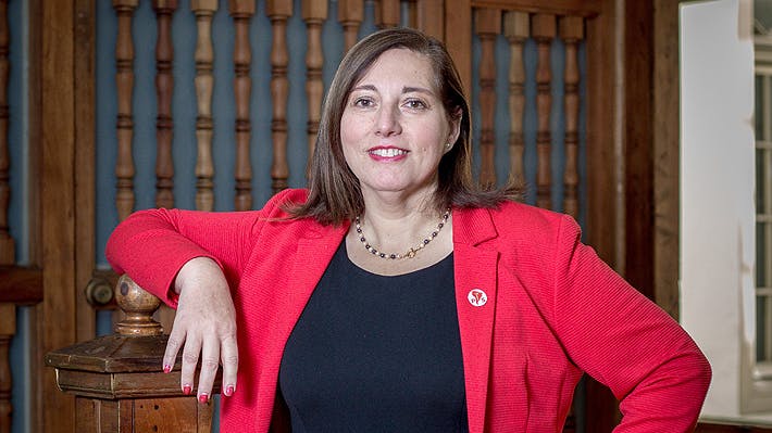 Paulina Vodanovic por por el retiro del apoyo de la candidatura de Bachelet a la ONU.  "La actitud del Gobierno nos desilusiona".