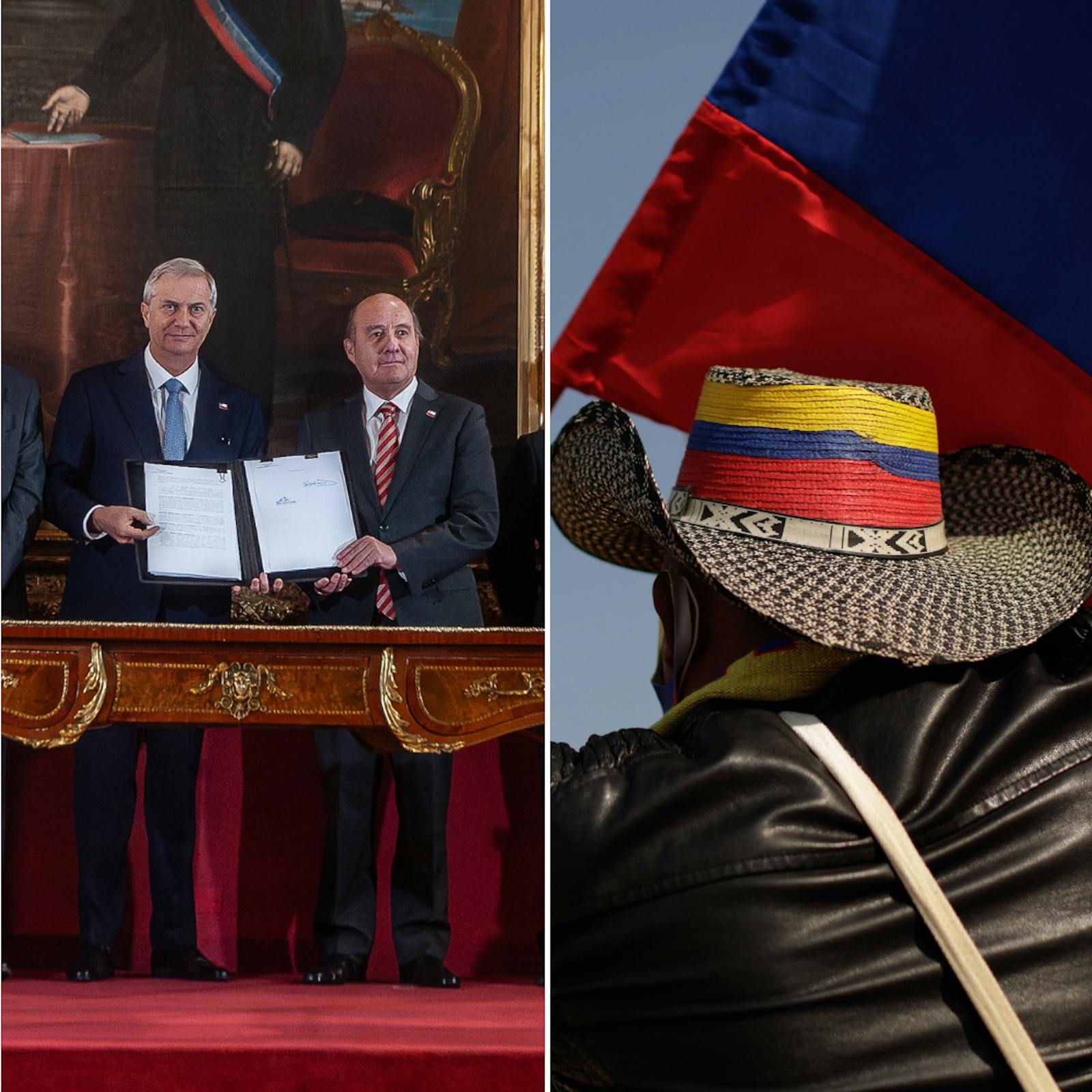 Fernández y O’Shea por la tramitación de la ley de Reconstrucción Nacional y las elecciones en Colombia