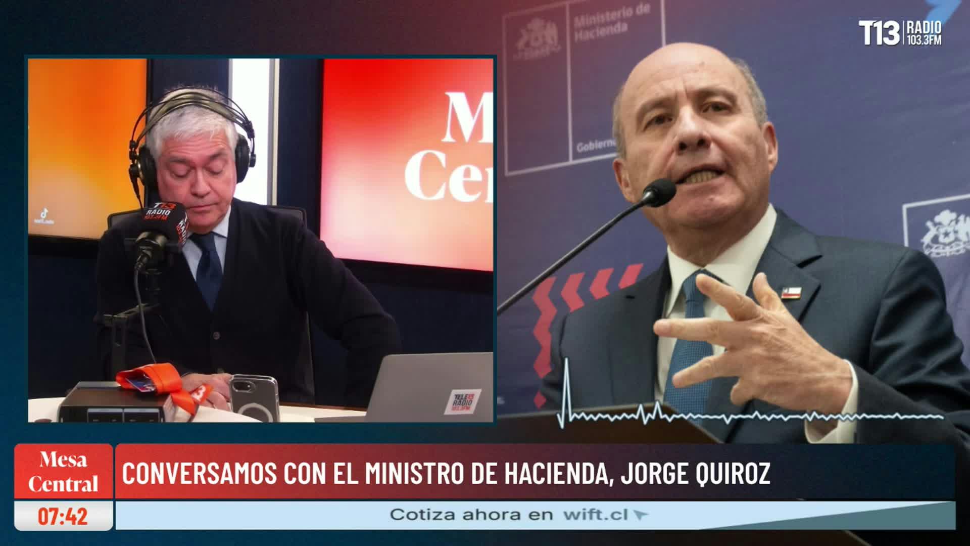 Quiroz: "No queremos un Estado más chico, queremos un Estado más eficiente"