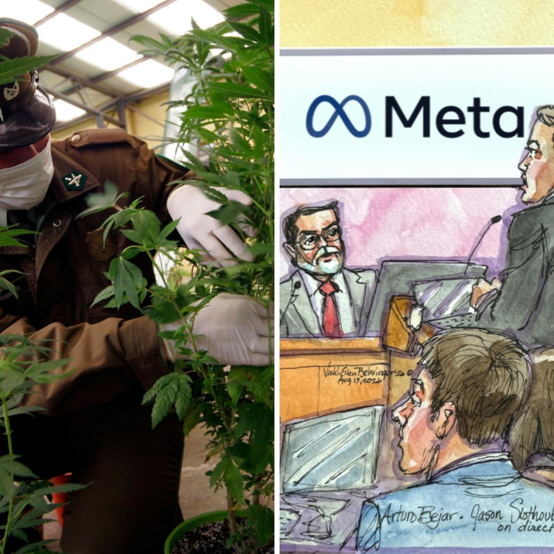 La  Operación Imperio Ámsterdam que destapó una red de tráfico de marihuana y el juicio a Meta, demandada por la adicción de redes sociales en menores